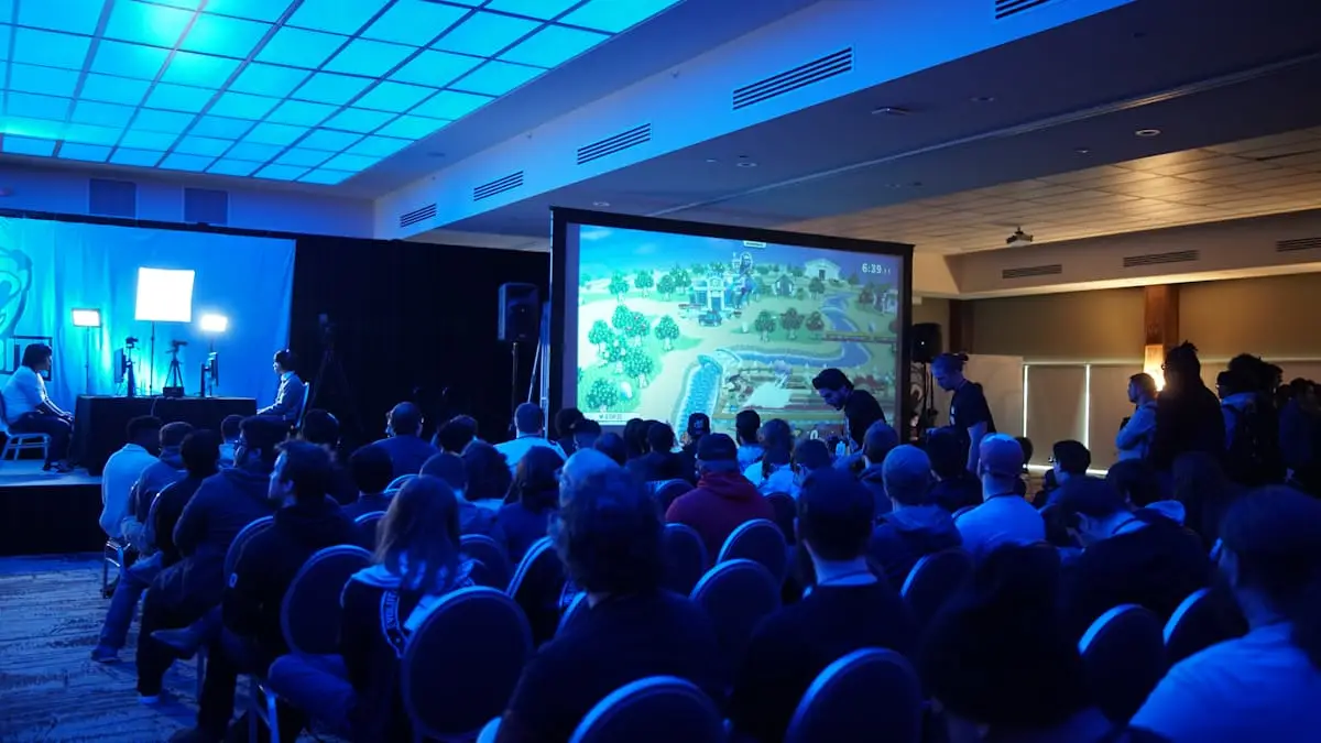 Konferencia közönsége egy előadáson